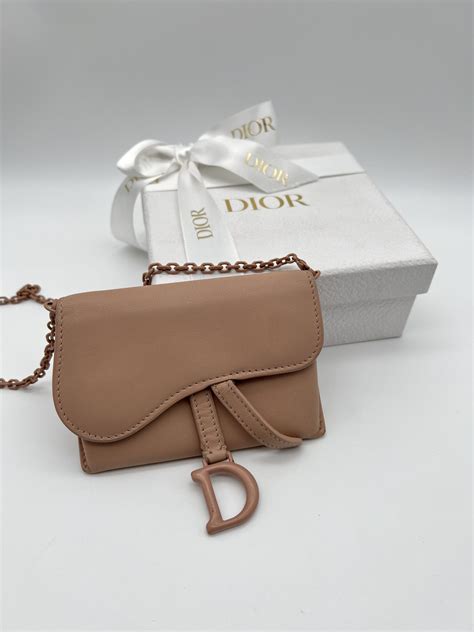 dior saddle nano pouch: $800.